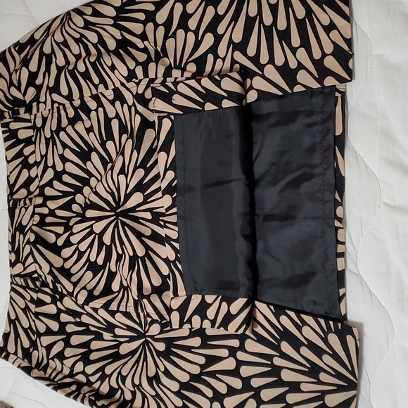 TALBOTS Printed Pencil Plus size Skirt 14 Brown - Picture 6 of 9